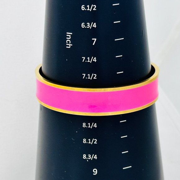 Two Susan Graver Enameled Bracelets - Light and Dark Pink - Picture 9 of 9